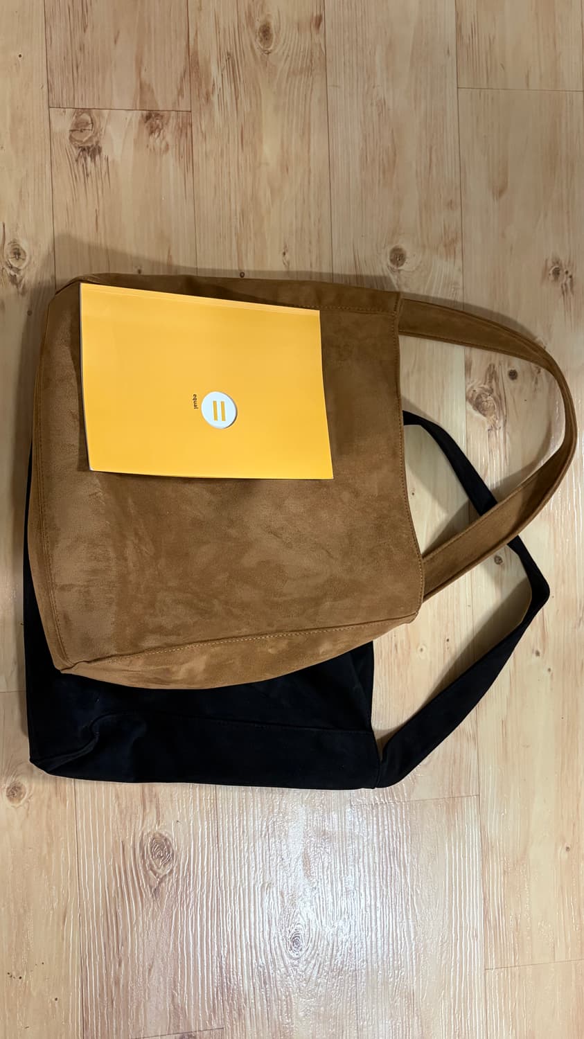 급처)) 카멜&블랙 스웨이드 가방 보부상백 숄더백 일괄 상품이미지2