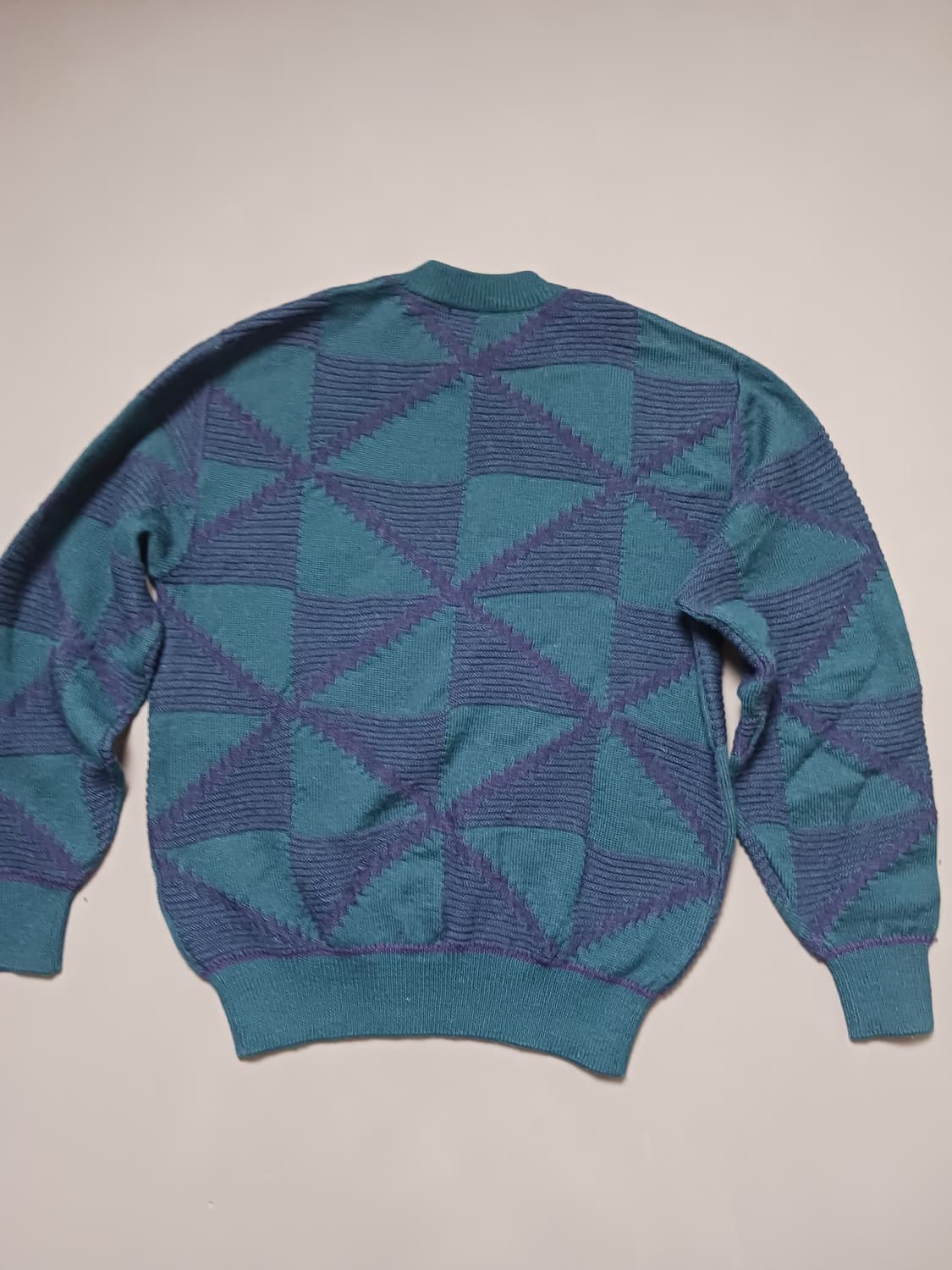 [100] ASTRA 아스트라 울 100% 패턴 니트 스웨터 상품이미지5