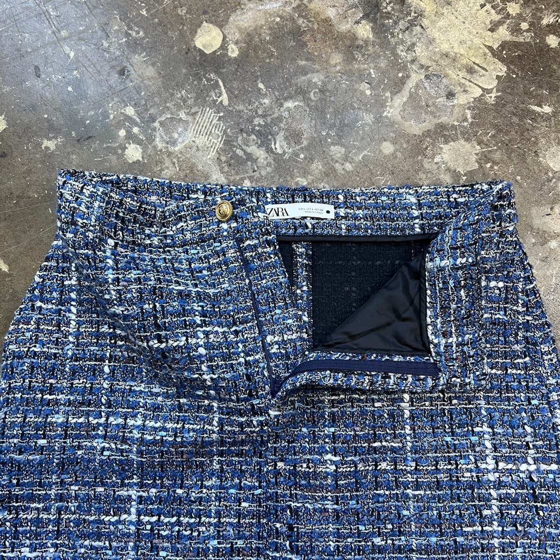 L) ZARA 자라 트위드 스커트 치마 상품이미지2