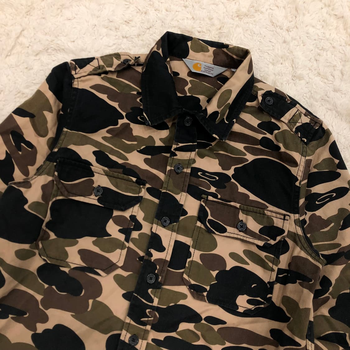 칼하트 카모플라주 밀리터리 셔츠 상품이미지2
