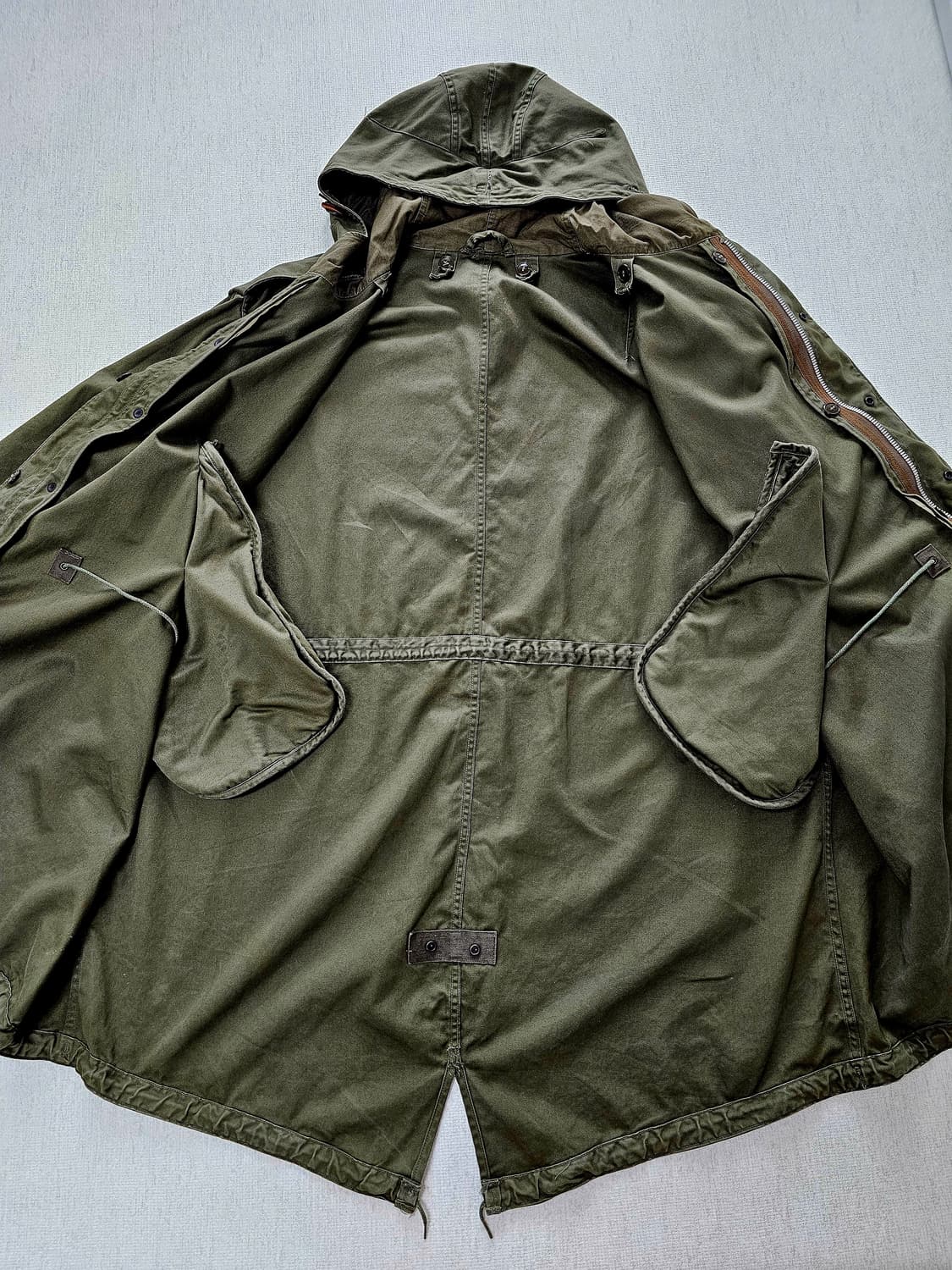 오리지날 미군 M51 피쉬테일 파카 초기형 진나단 X-LARGE 개파카 상품이미지4