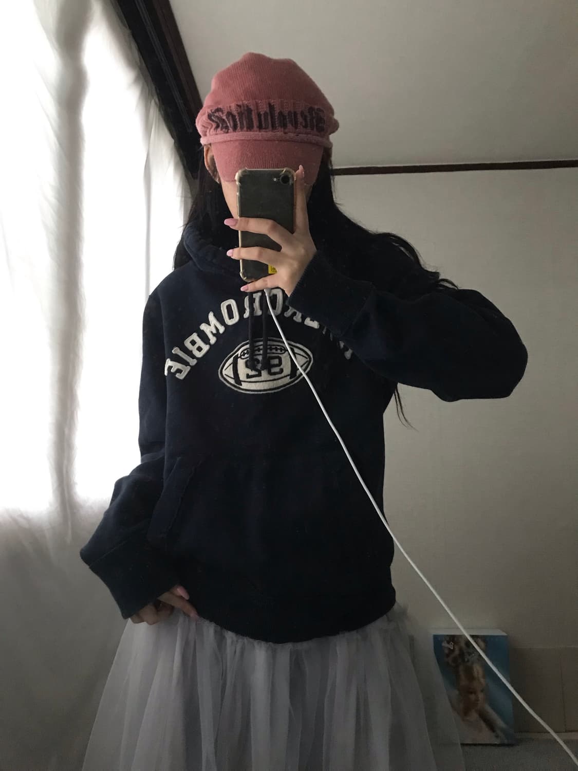 아베크롬비 네이비 후드티 상품이미지1