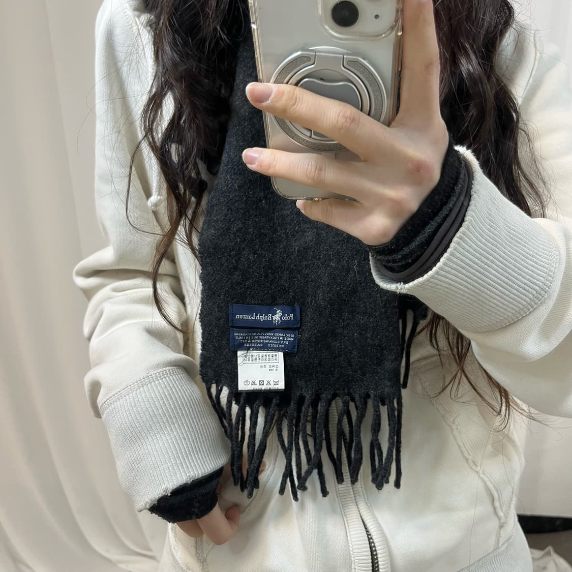 Polo Charcoal Muffler 상품이미지3