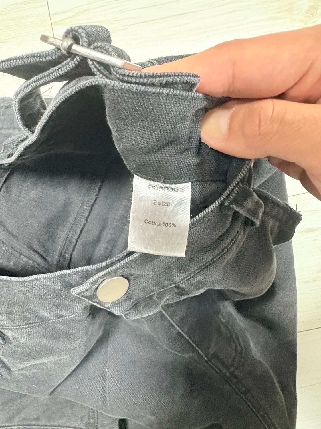 논노드 더블니 빈티지블랙 2사이즈 상품이미지3