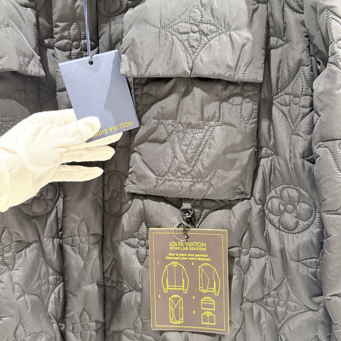 (S+ / 56) / 루이비통 모노그램 플라워 블루종 패딩 자켓 상품이미지4