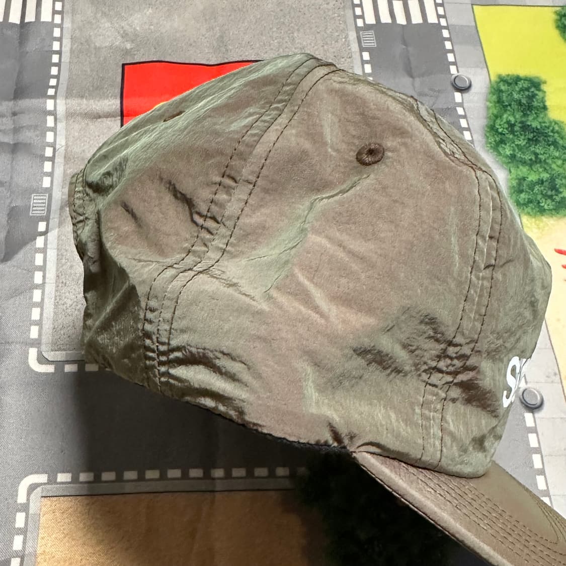 슈프림 모션 로고 5패널 캡 올리브 16SS 상품이미지2