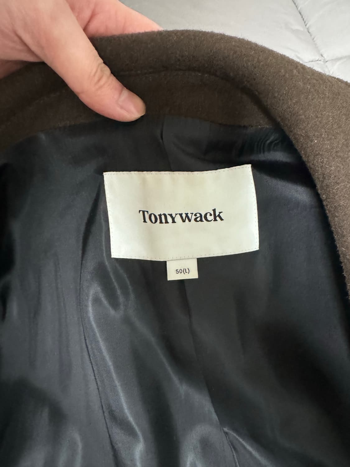 토니웩 브라운 더블 코트 상품이미지3