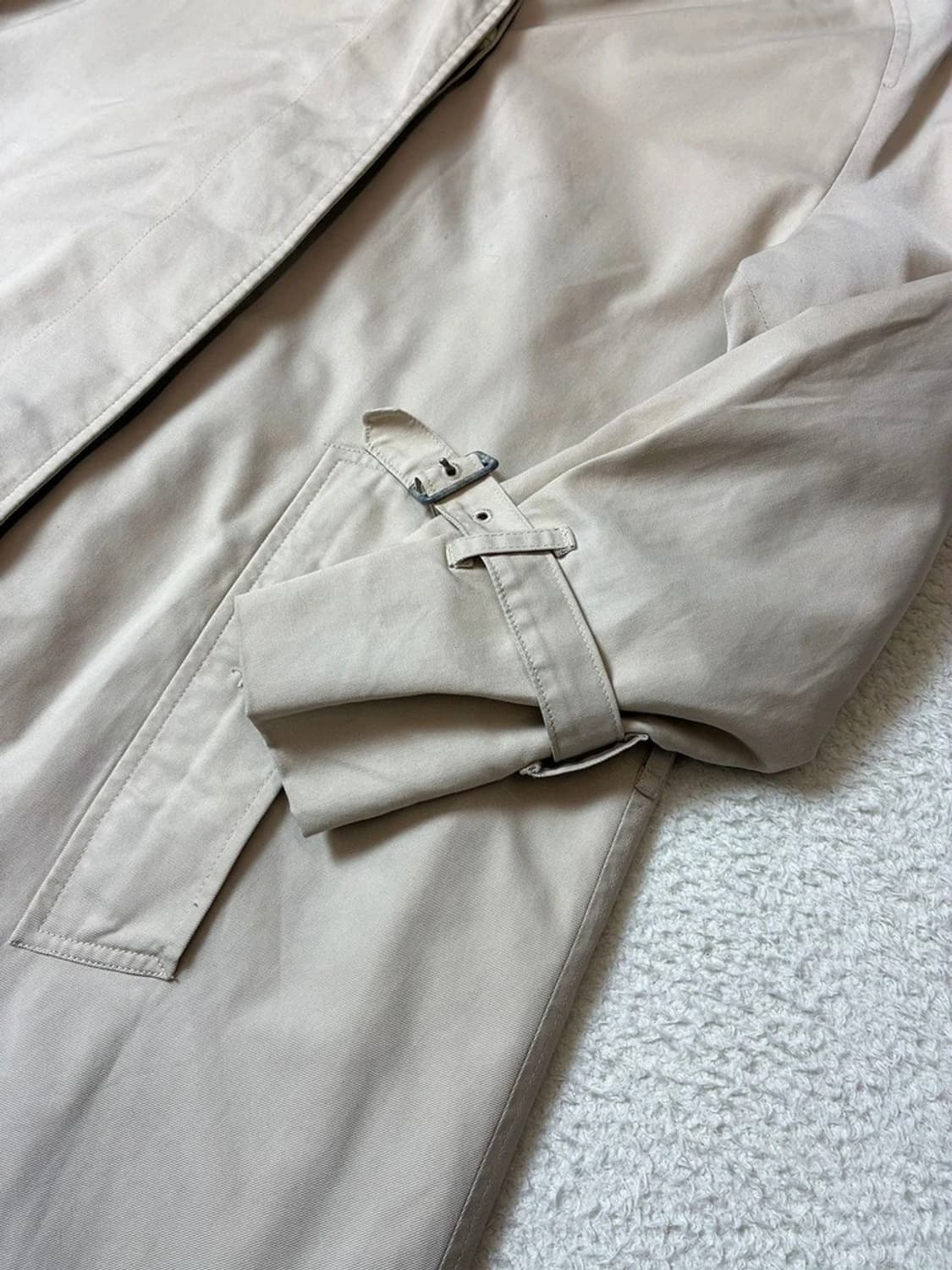 버버리 90's 싱글 시그니처 A 라인 트렌치 코트 PN7560 상품이미지4