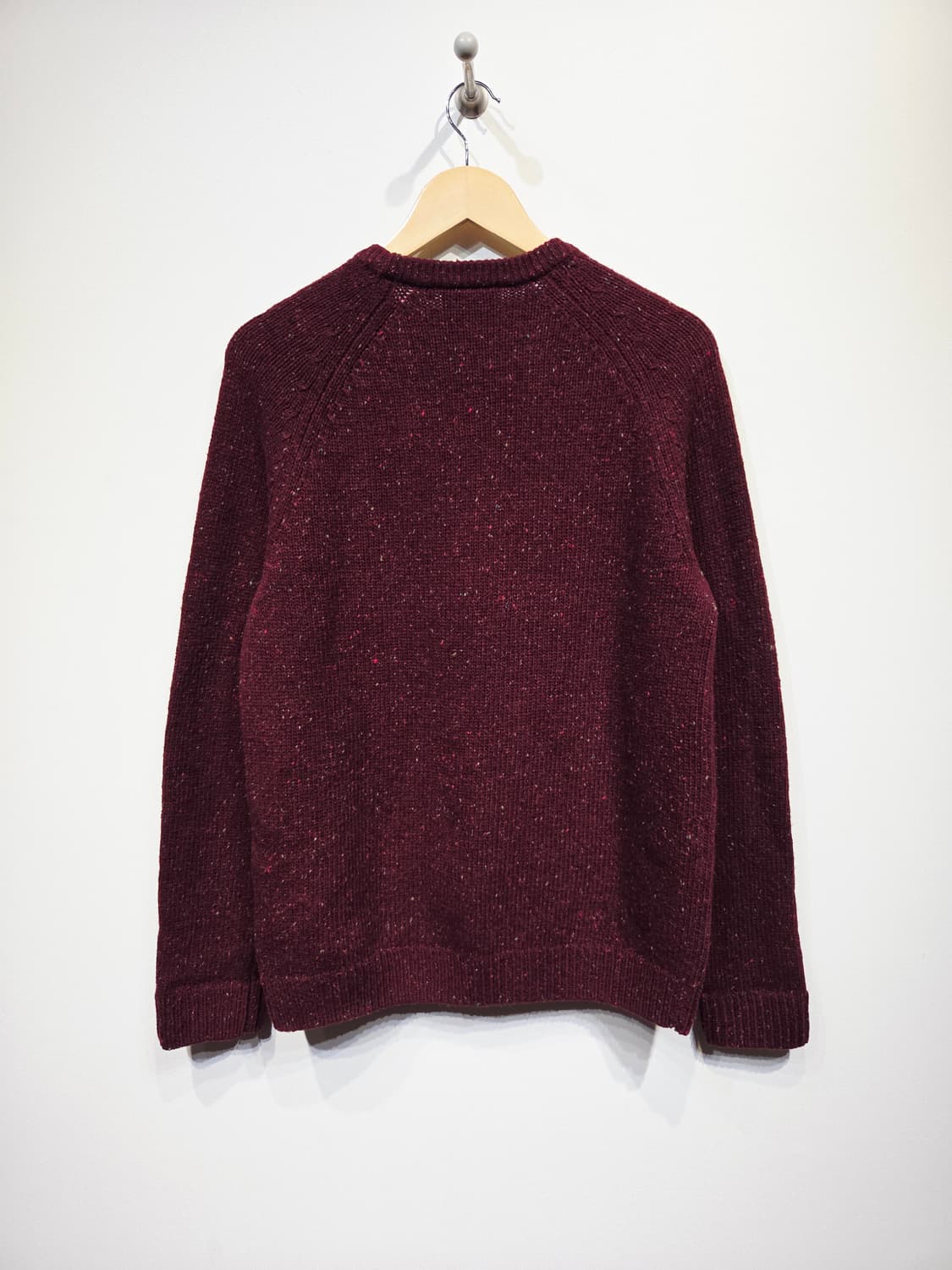 칼하트 WIP 앵글리스틱 스웨터 니트 버건디 상품이미지6