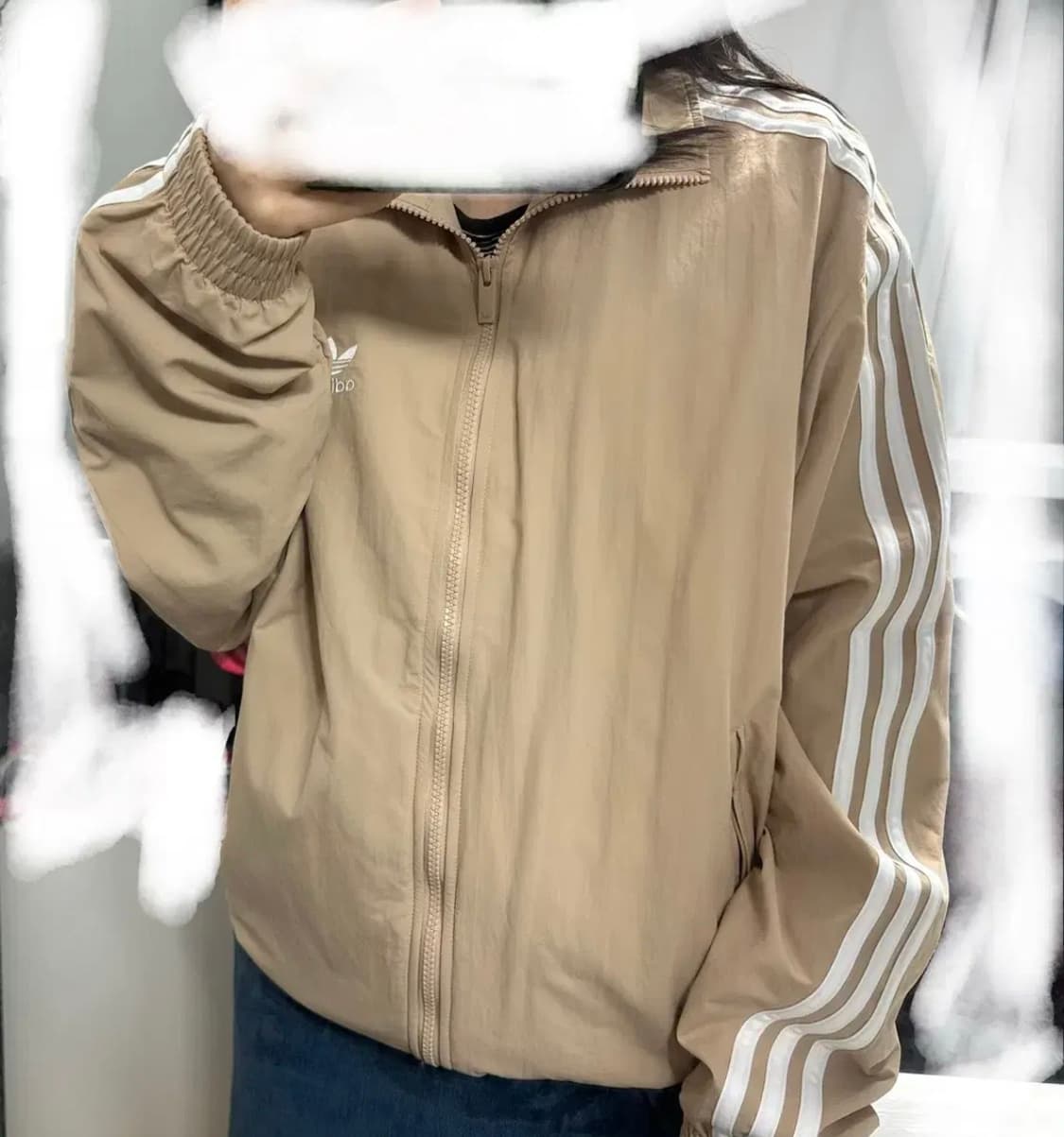 아디다스 아디컬러 우븐 파이어버드 트랙탑 매직베이지m 상품이미지3