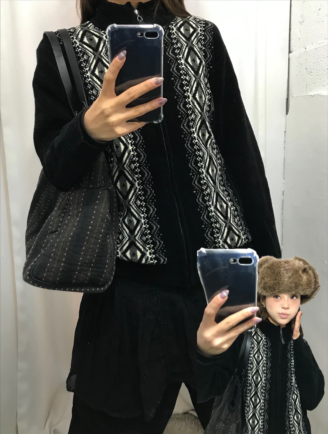 🩶무채색 블랙 디테일 코디 🩶 상품이미지3