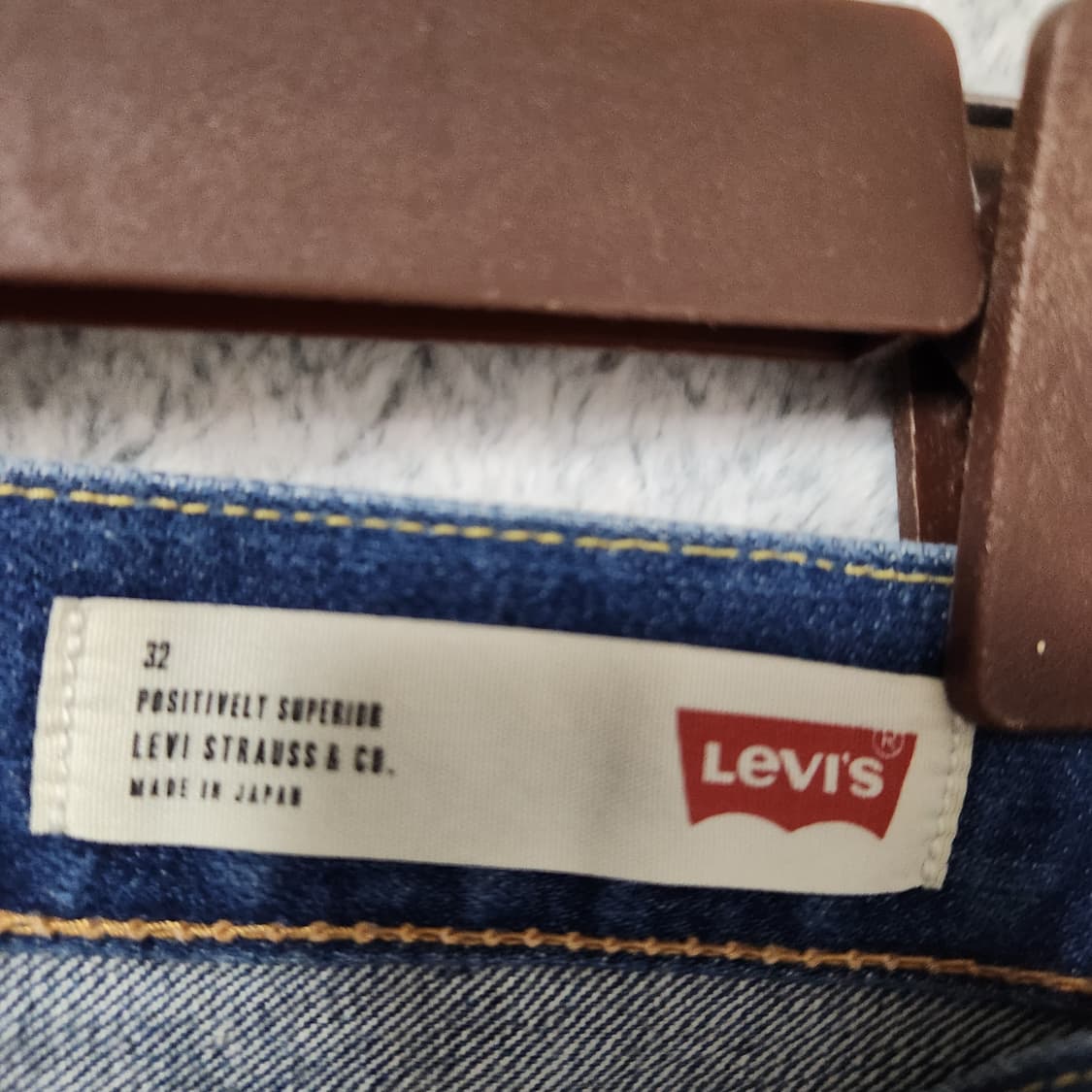 J20 [32] 리바이스 513 Made in Japan 가죽탭 청바지 상품이미지3