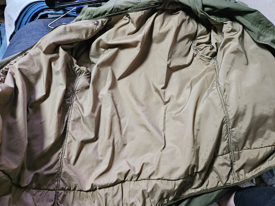 50s og  m51 미군 피쉬테일 파카 내 외피 s 상품이미지4