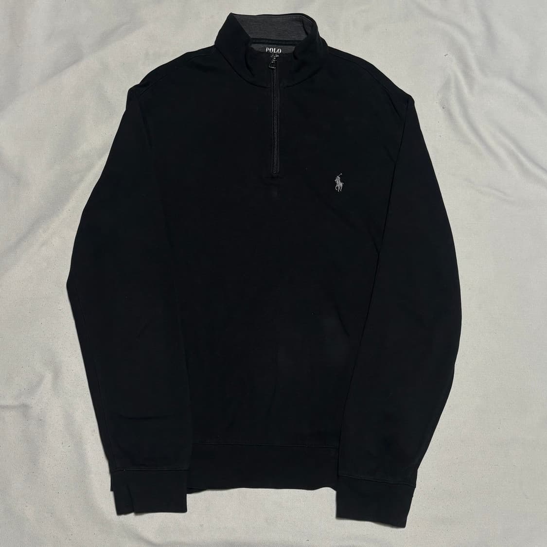 M 폴로랄프로렌 블랙 코튼 니트 집업 상품이미지2
