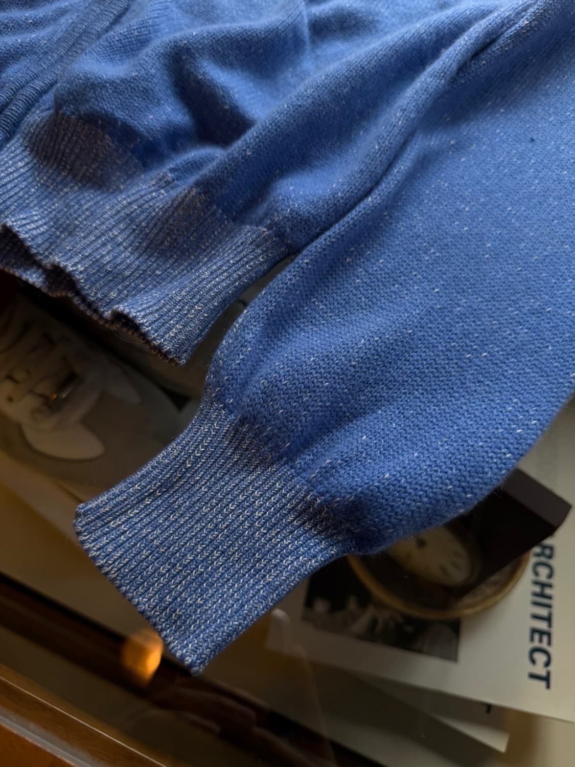 HAWICK 스코티쉬 캐시미어 짚업 니트 105 상품이미지10