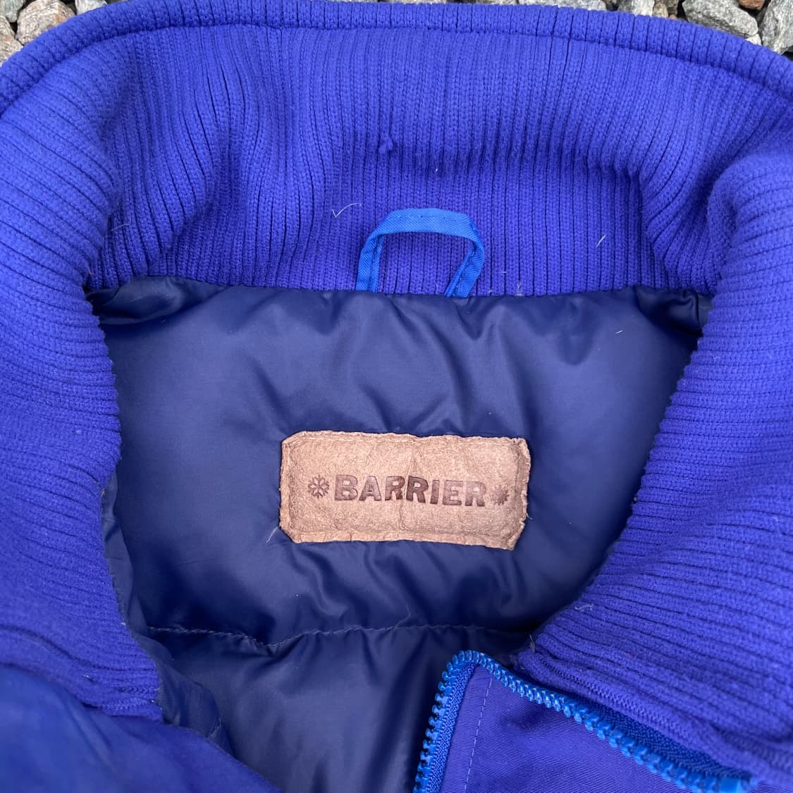 빈티지 베리어 다운 블루종 실측 100 상품이미지8