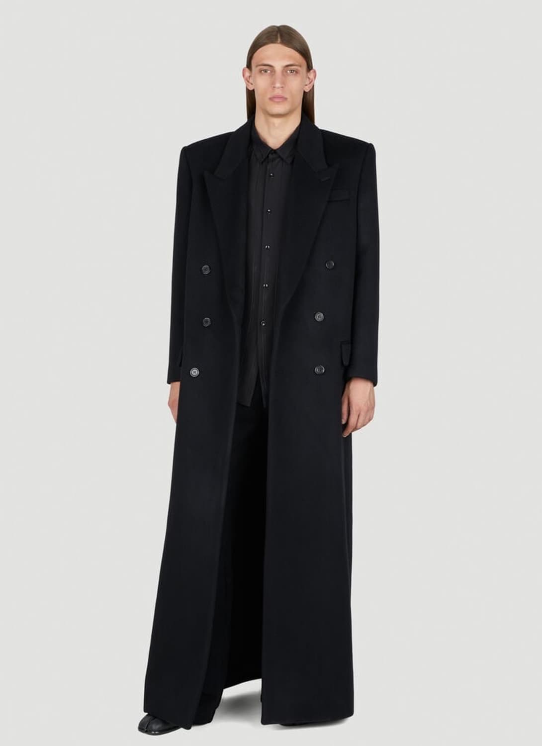 [차은우님 착용] 생로랑 24ss 카산드라 로고 실크 셔츠 상품이미지3