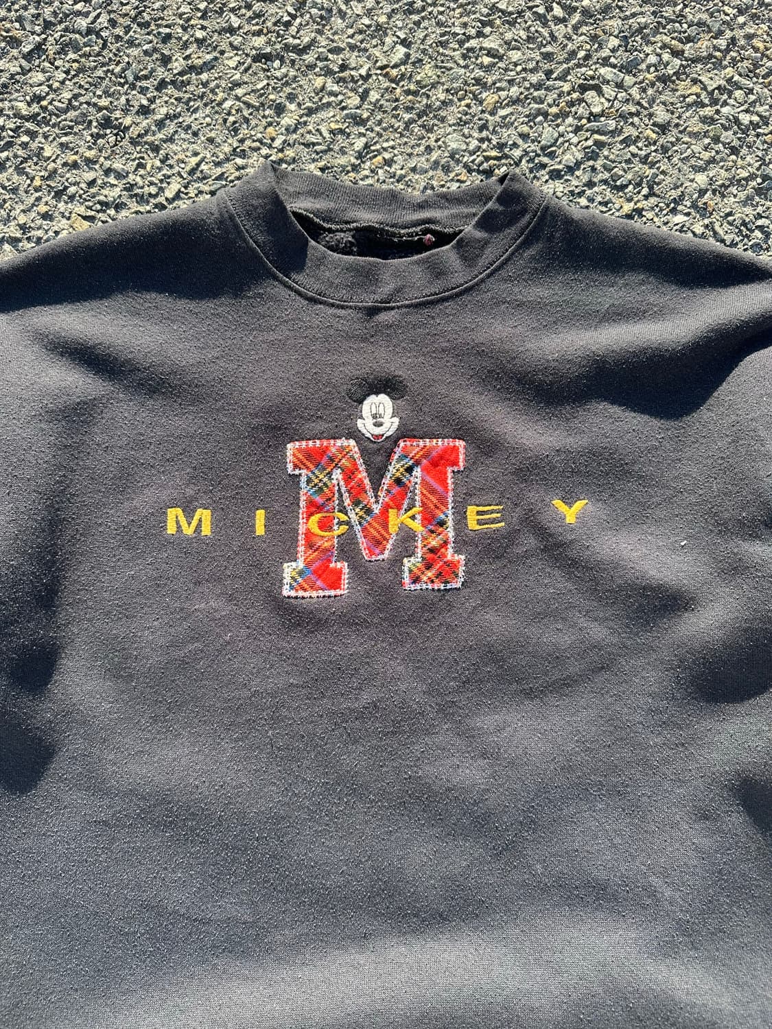 90’s Disney Mickey M logo black sweats 상품이미지3