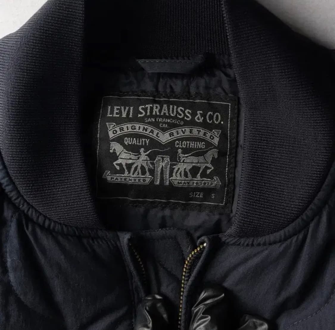 리바이스 블루종 네이비 퀼팅 자켓 S 무료배송 상품이미지6