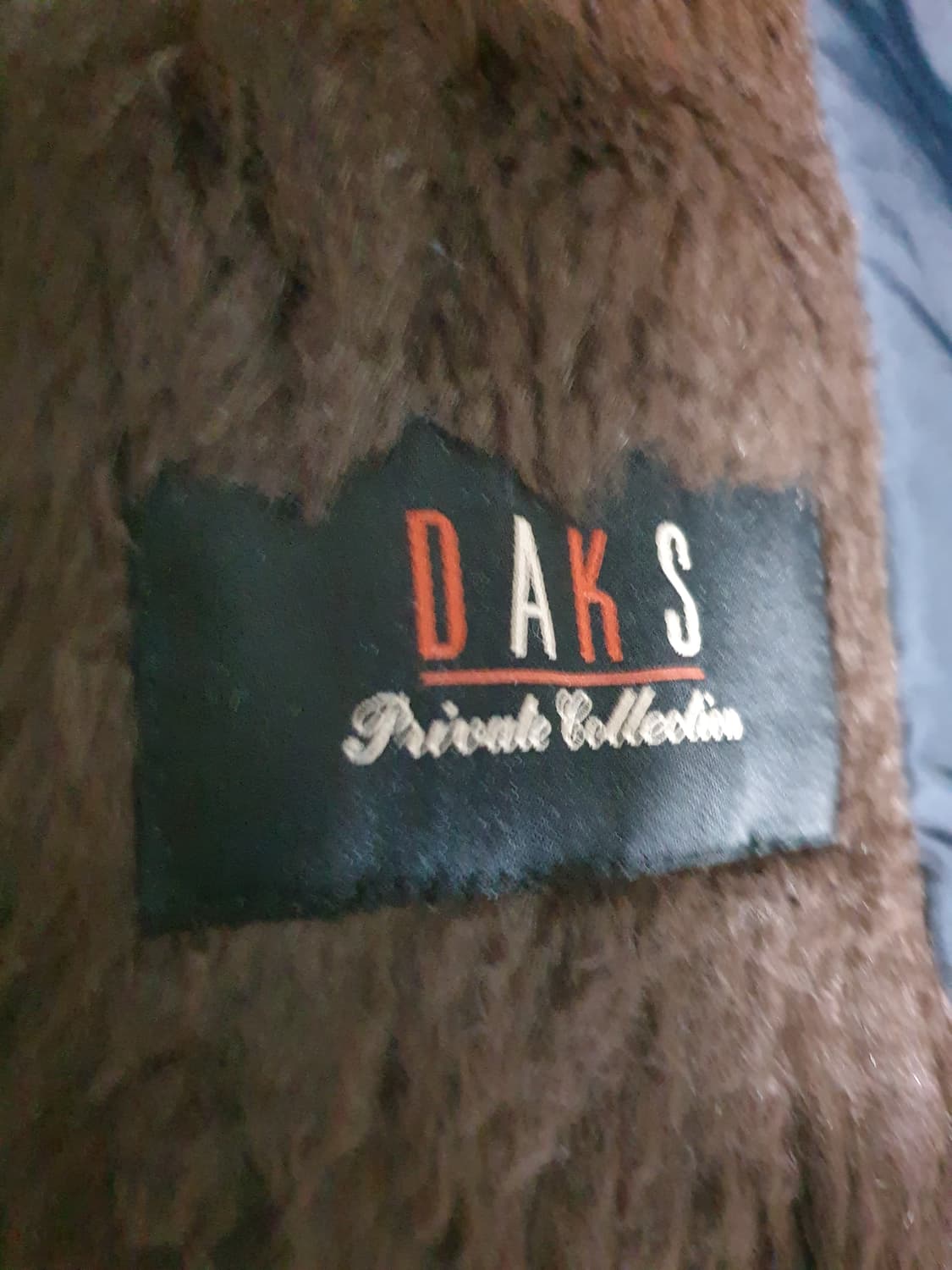 (한정판)닥스 빈티지 사이드 스트랩 소가죽배색 안감 토끼털 자켓(105) 상품이미지5