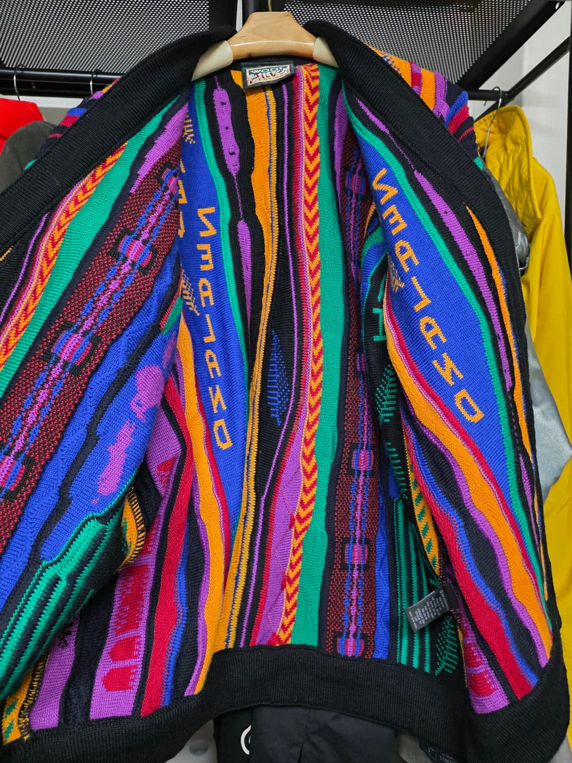 Coogi 스타일 울 가디건 뉴질랜드 상품이미지3