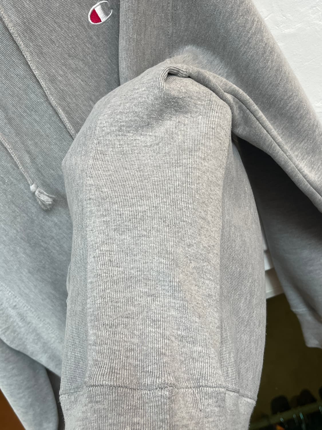 Champion 리버스위브 그레이 후드티 L 상품이미지5