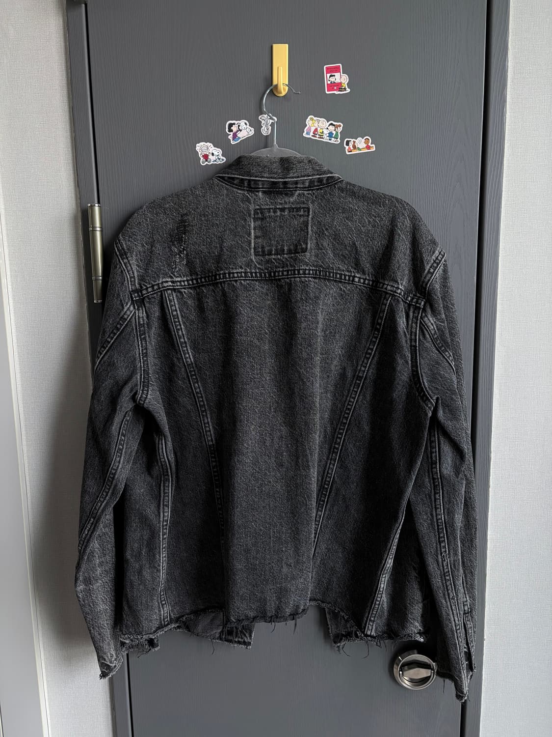 (L) 리바이스 알터드 흑청 데님 트러커 자켓 상품이미지2