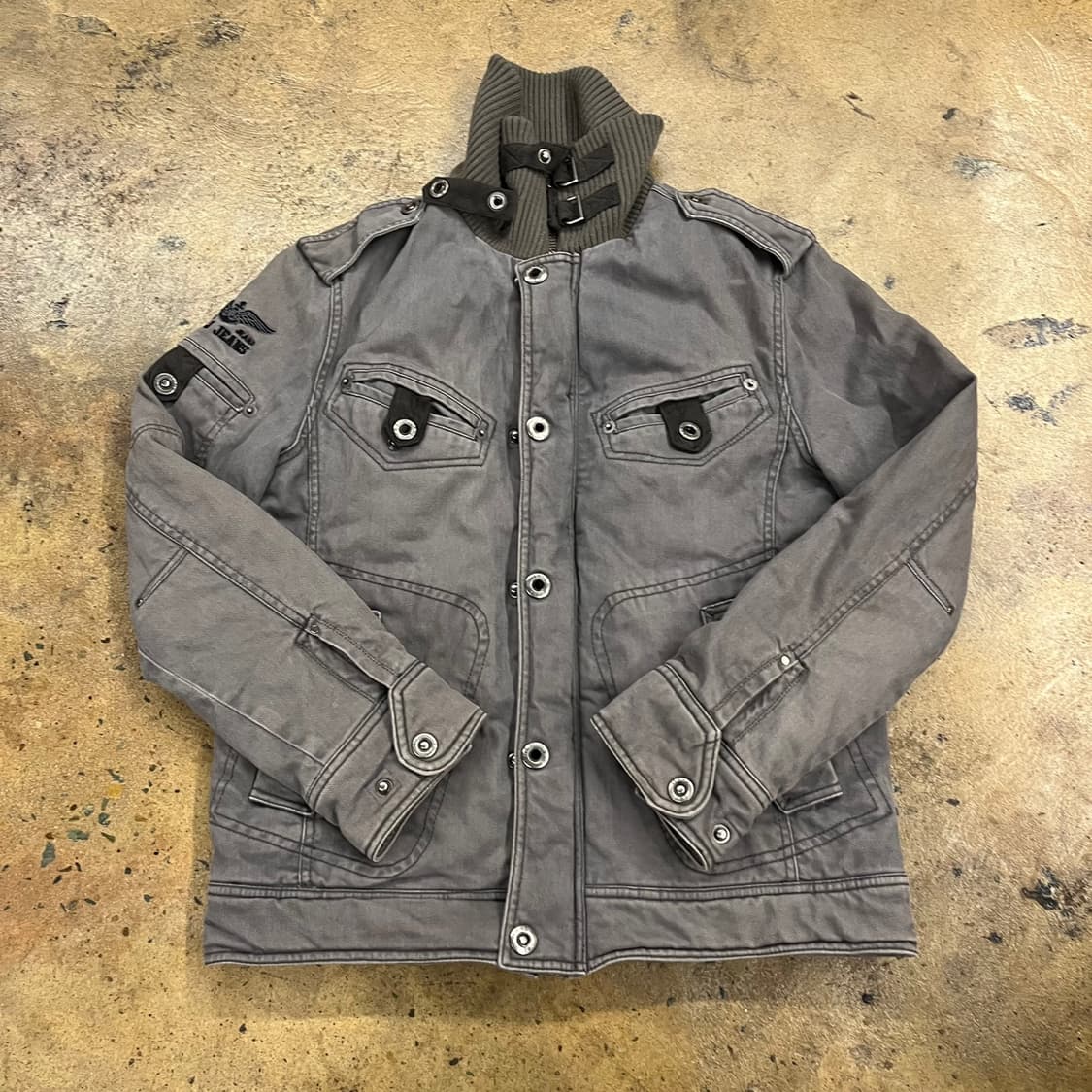 [정품/95] TBJ 카키 야상 자켓 b16 상품이미지2