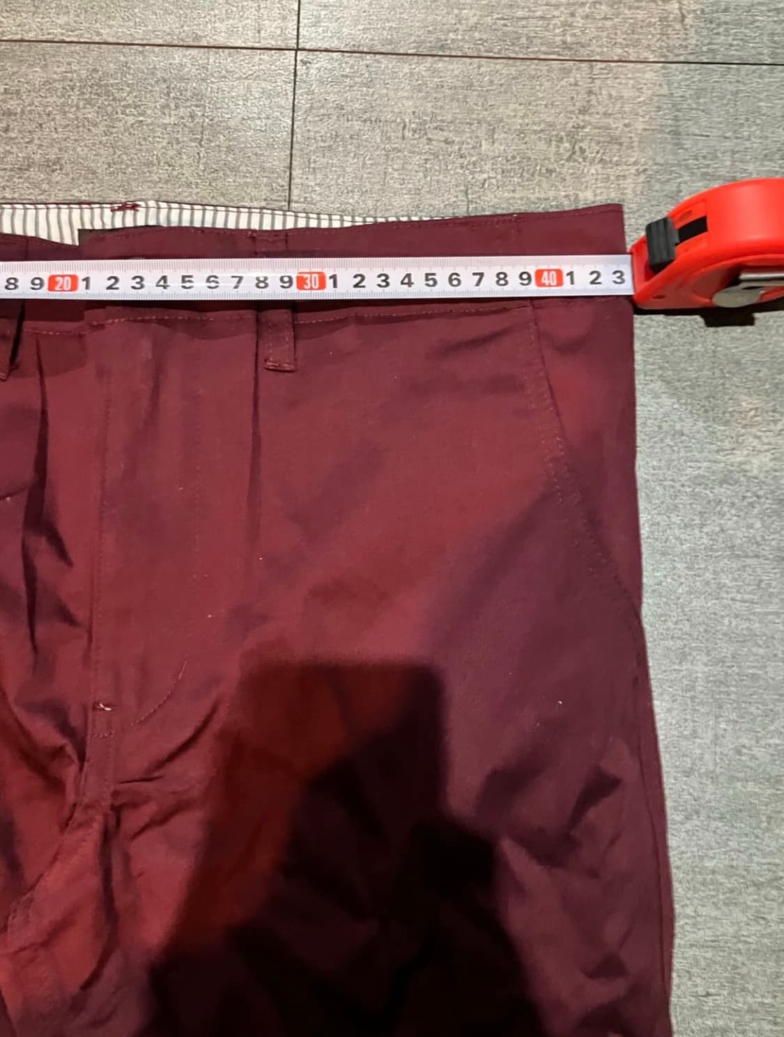 일본빈티지 Relation 올드스쿨아메카지 혁오풍 워 크팬츠 레드브라운 상품이미지3