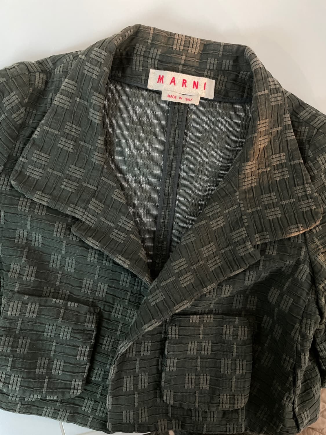 마르니 크롭 코튼 자켓 상품이미지1