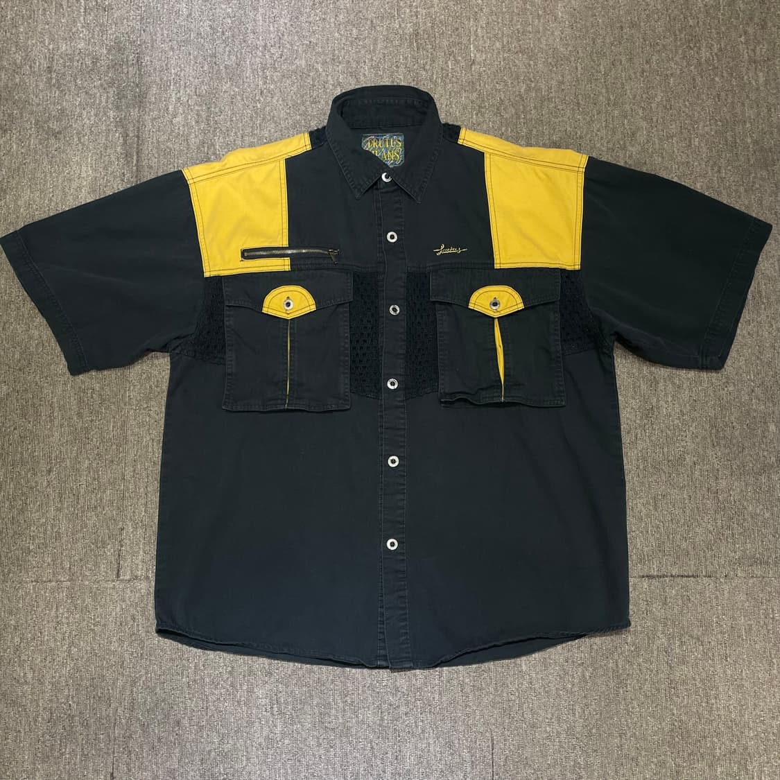 (L) 아메리칸 빈티지 반팔 워크 셔츠 상품이미지3