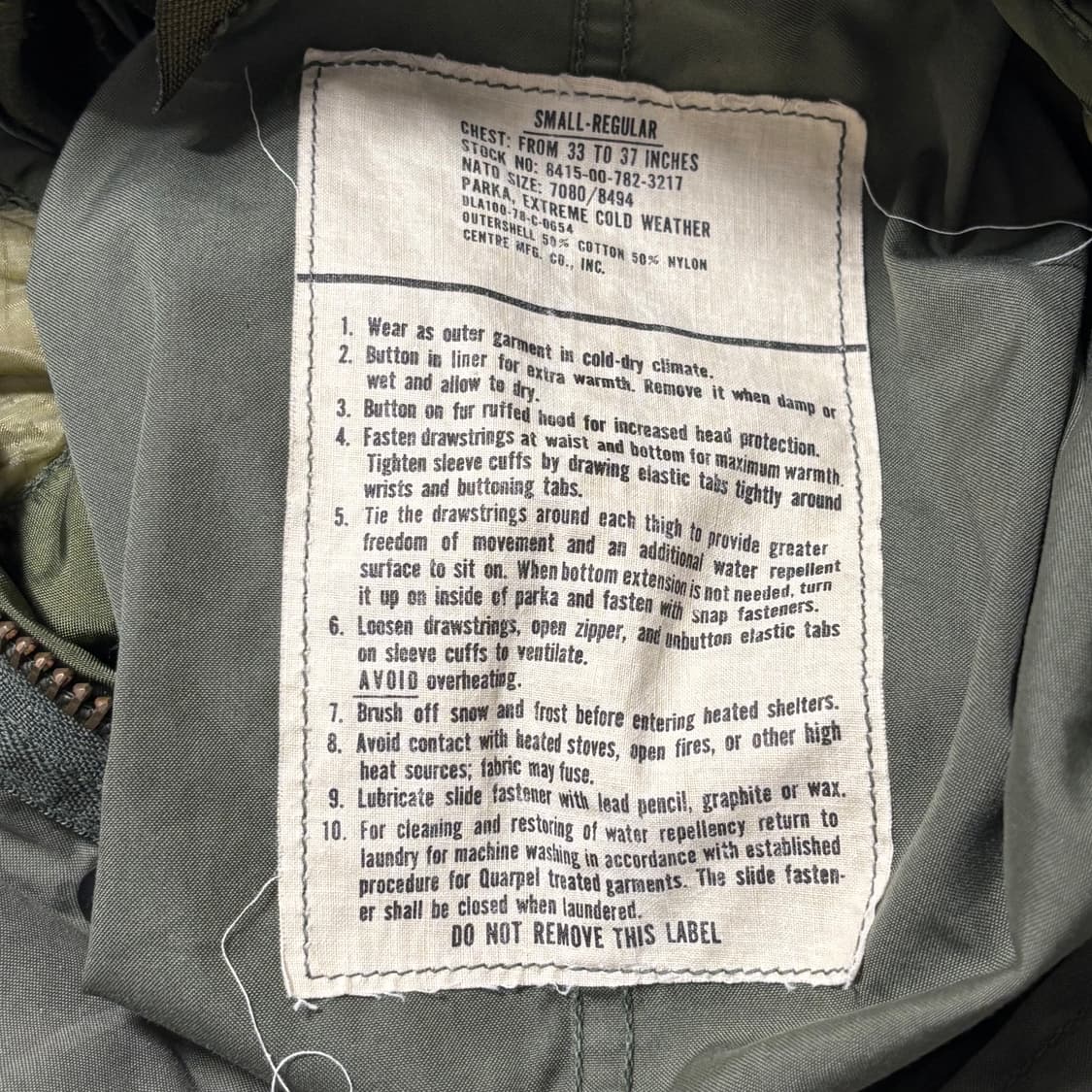 S Us army KY 피쉬테일 파카 상품이미지6