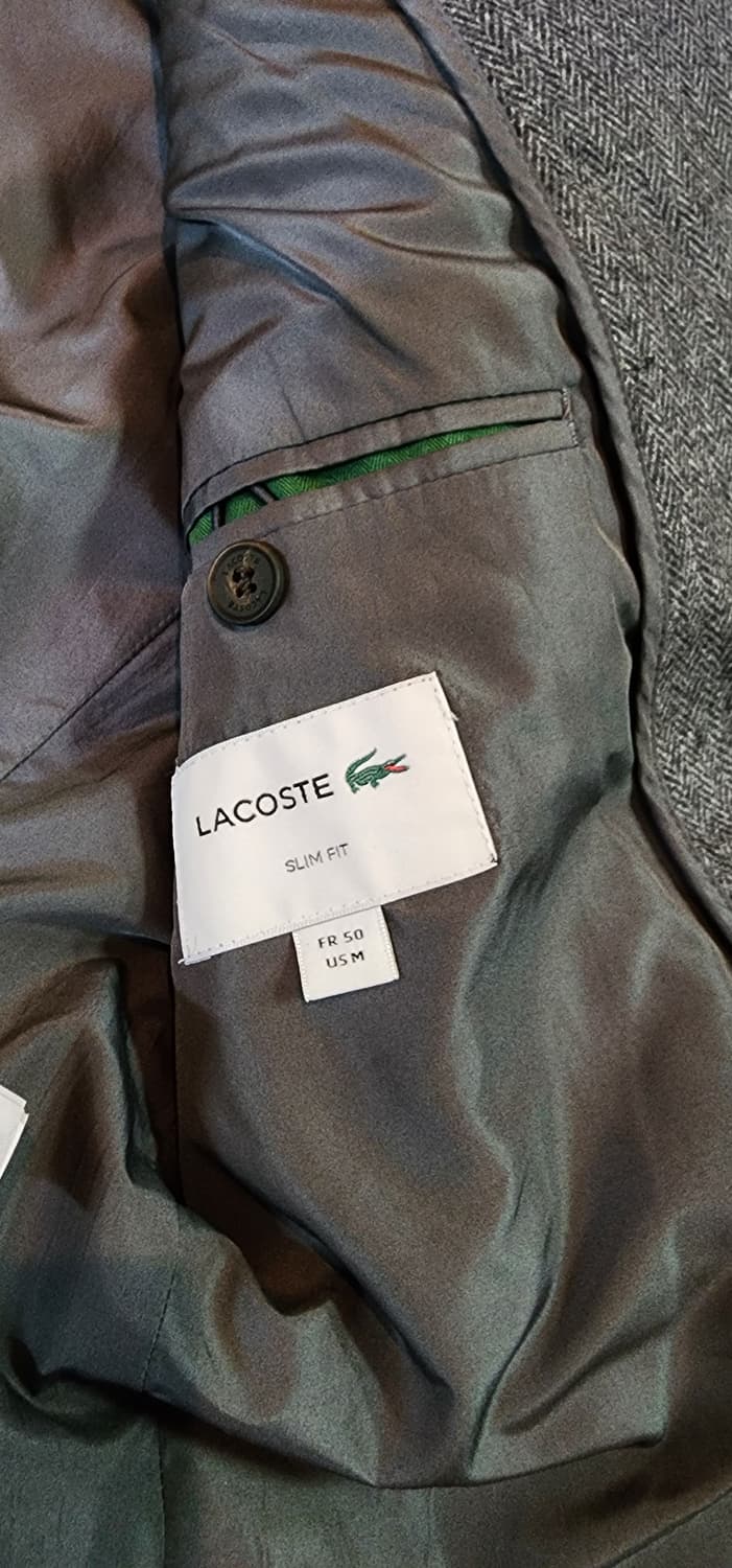 라코스테 헤링본 더블 모직자켓 L 상품이미지9