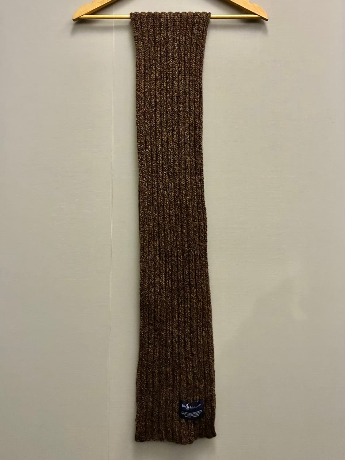 POLO 폴로랄프로렌 가죽패치 램스울 머플러 목도리 상품이미지2