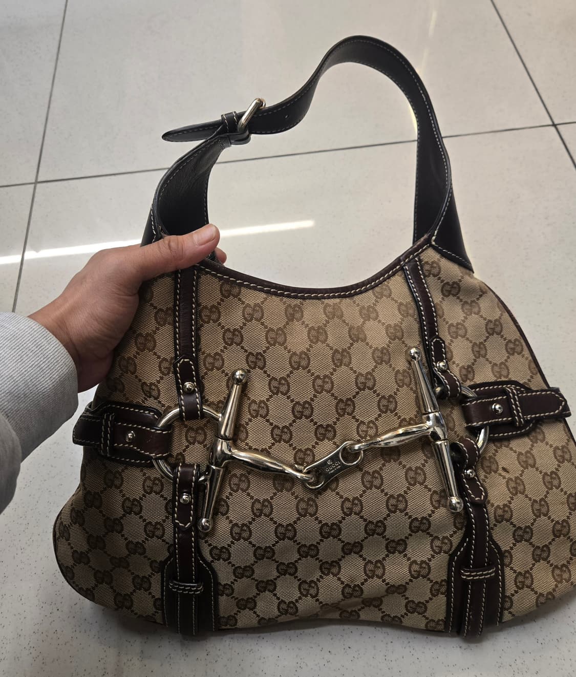 구찌 85주년 홀스빗 GG 호보 상품이미지2