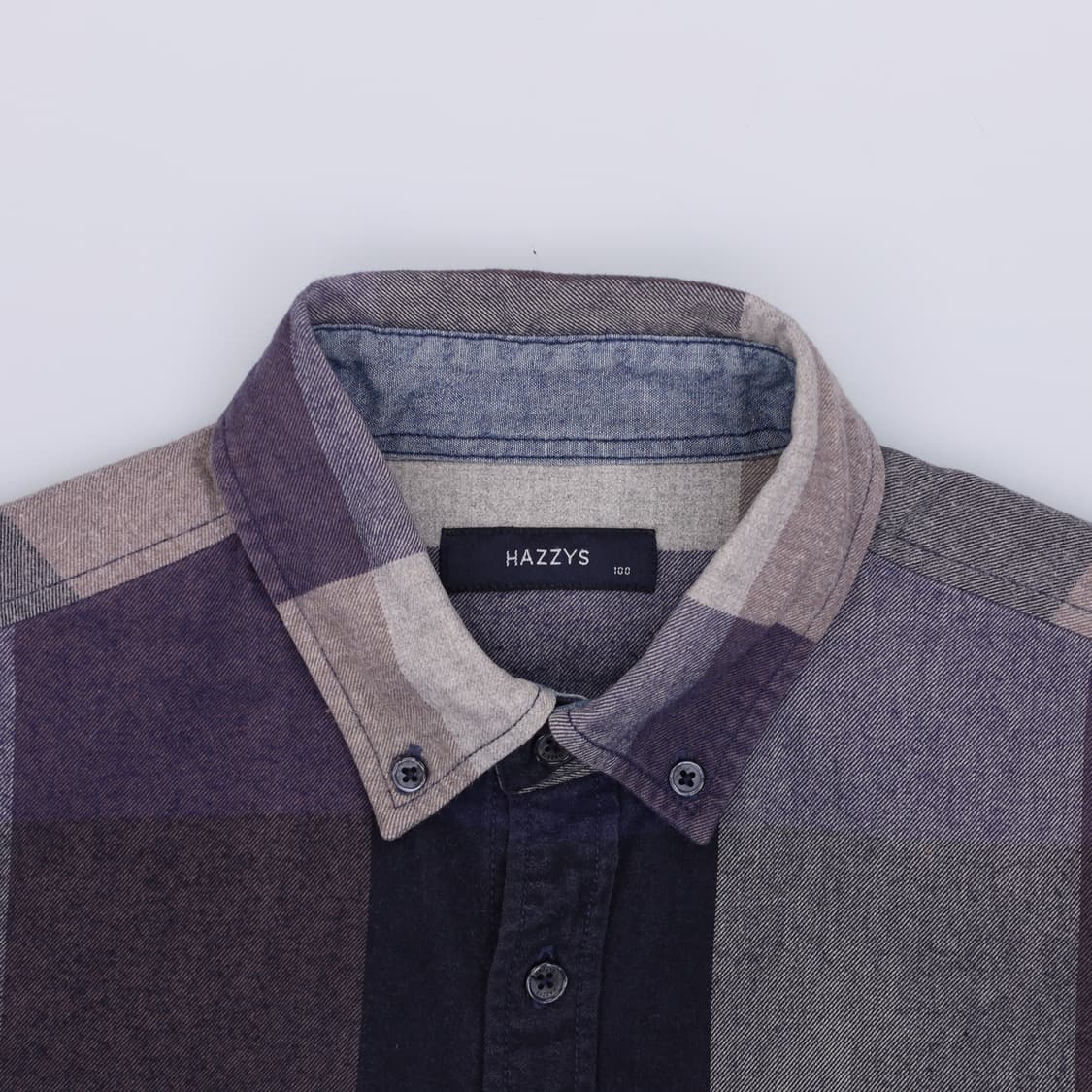 100 헤지스 고급 플란넬 체크 셔츠 남방 4275 상품이미지5