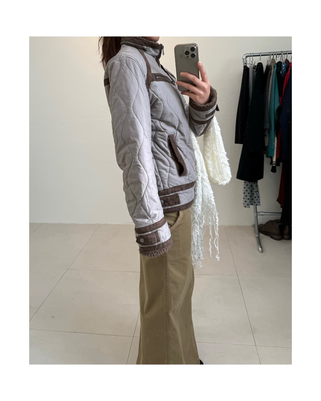 Icca 퀼팅 자켓 상품이미지1