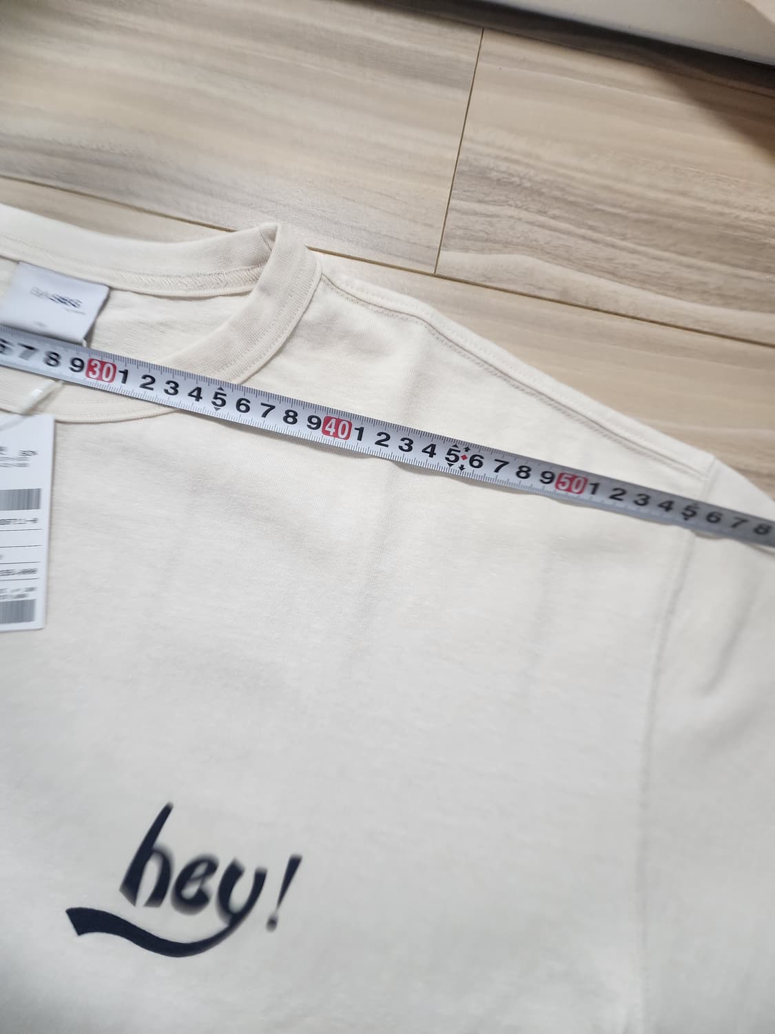 지이크뒷판프린팅반팔티셔츠베이지 상품이미지5