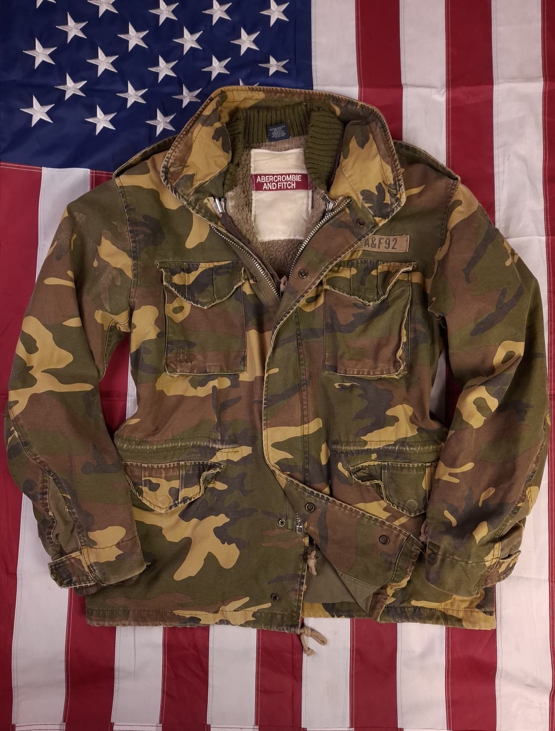 오리지날 아베크롬비 카모 M-65 필드야상 라이너 셋트 상품이미지1