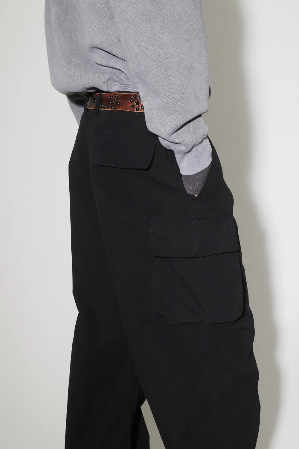 아워레가시 마운트 카고 팬츠 블랙 캔버스 48사이즈 상품이미지3