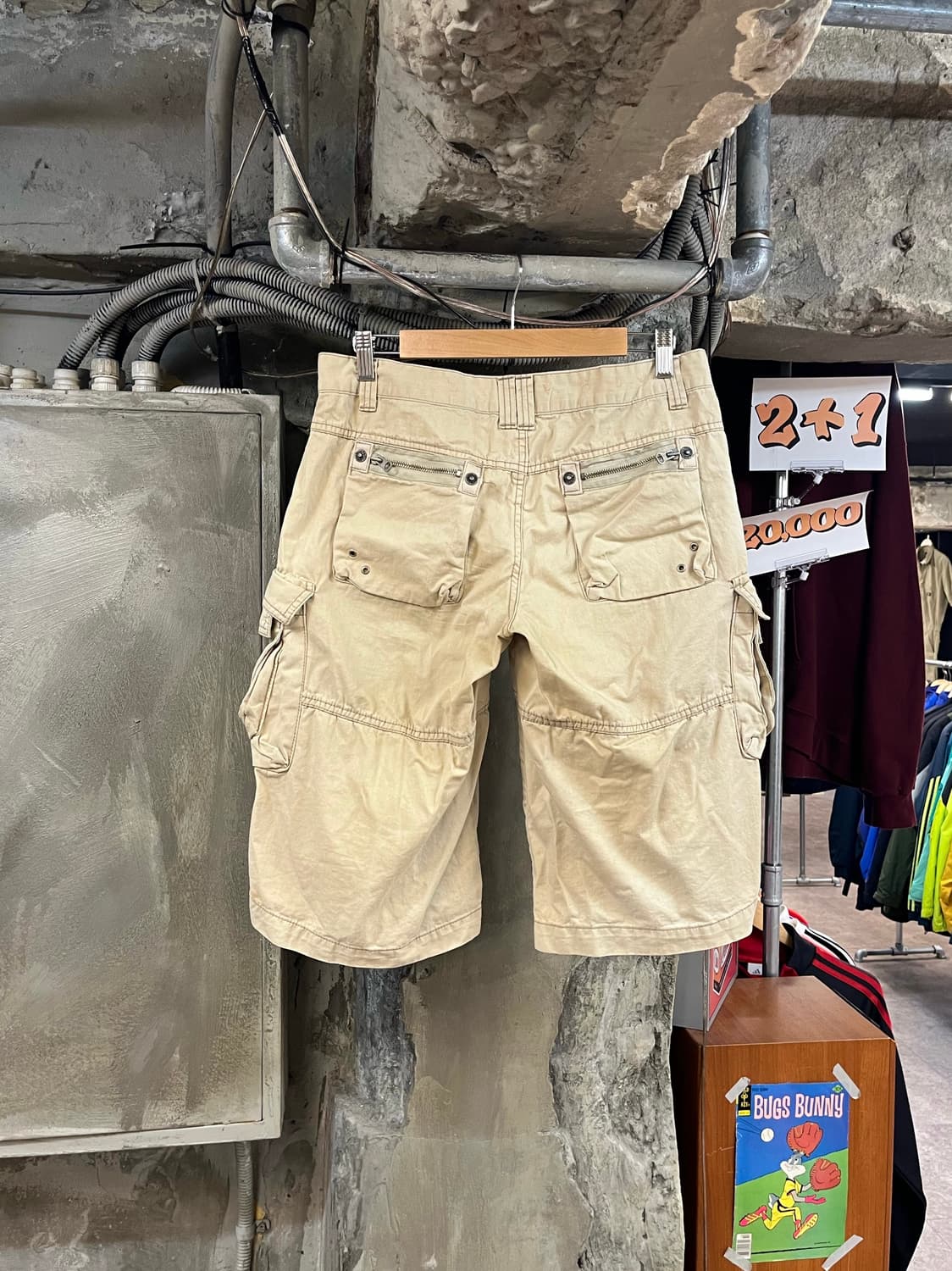 빈티지 카고 하프 팬츠 베이지 M #csz3555 상품이미지2