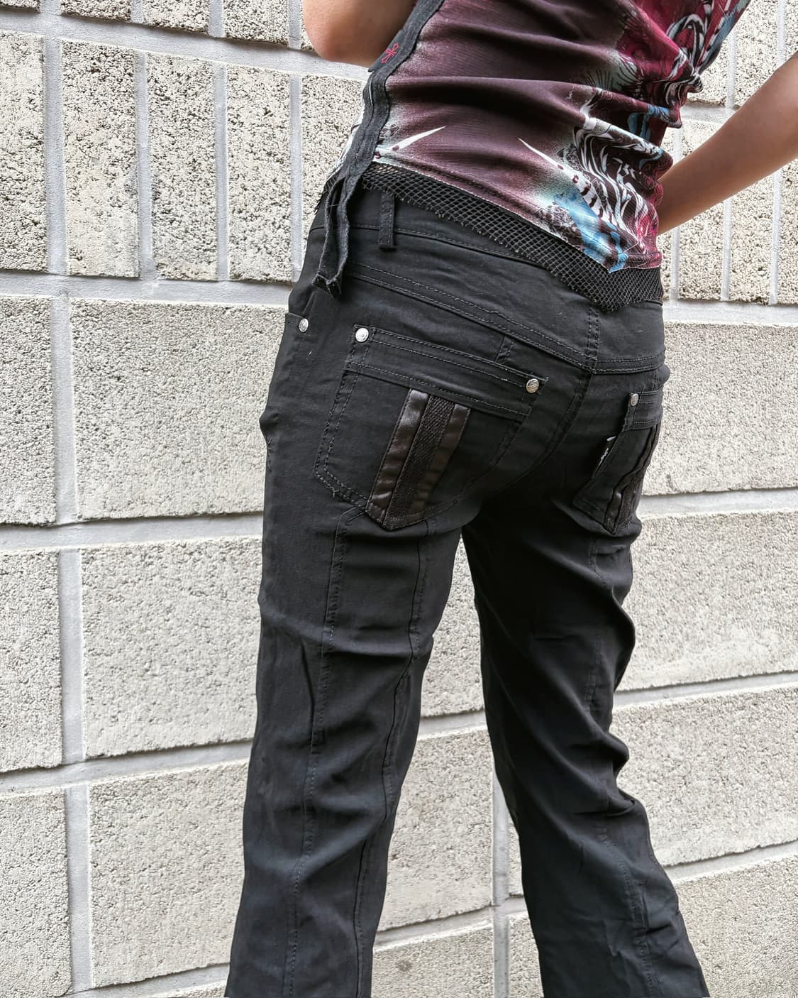 오즈온 고딕 매쉬 부츠컷 팬츠 상품이미지8