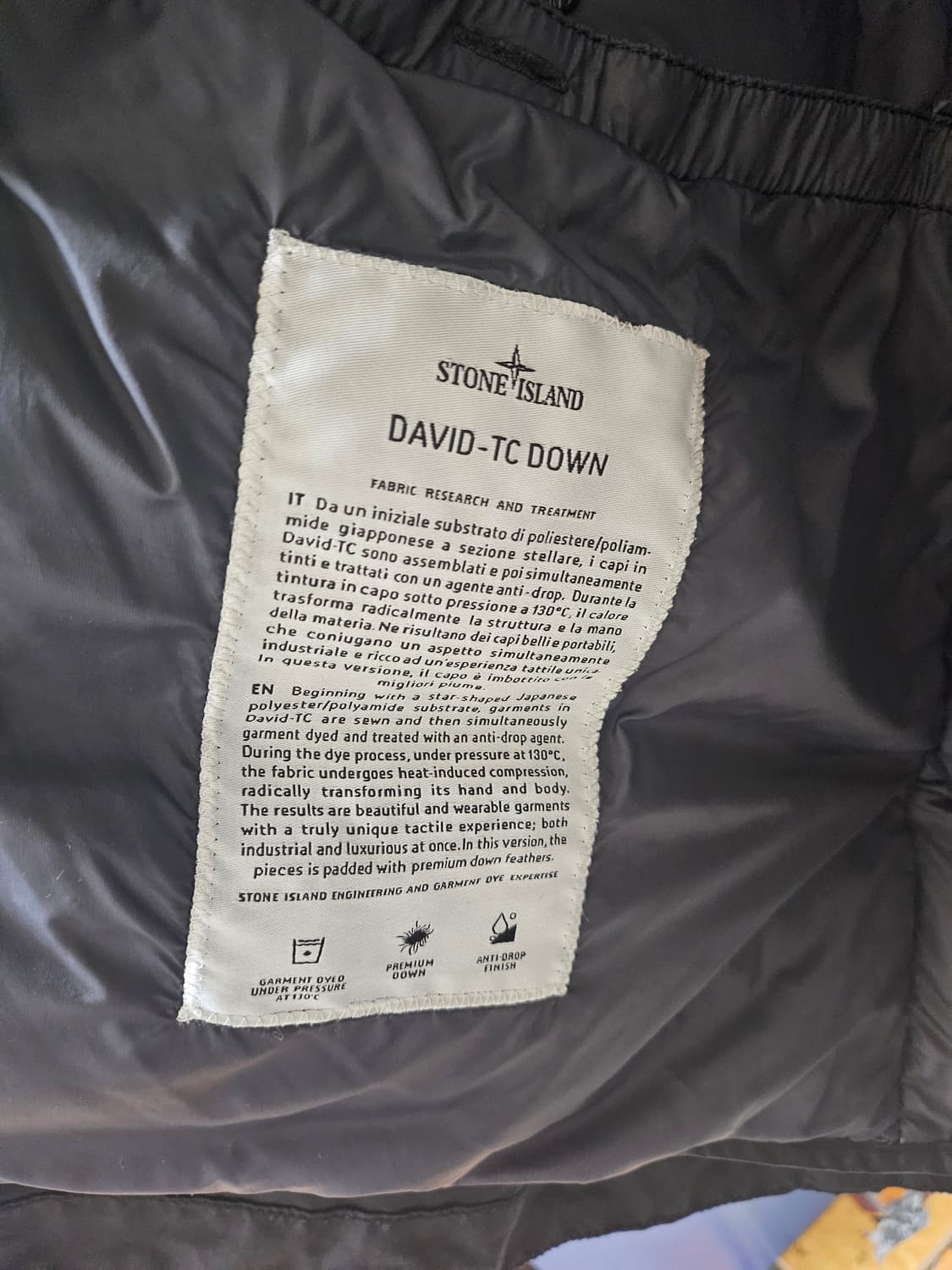 스톤아일랜드 다비드 tc 파카 패딩 95사이즈(100-105) 상품이미지4
