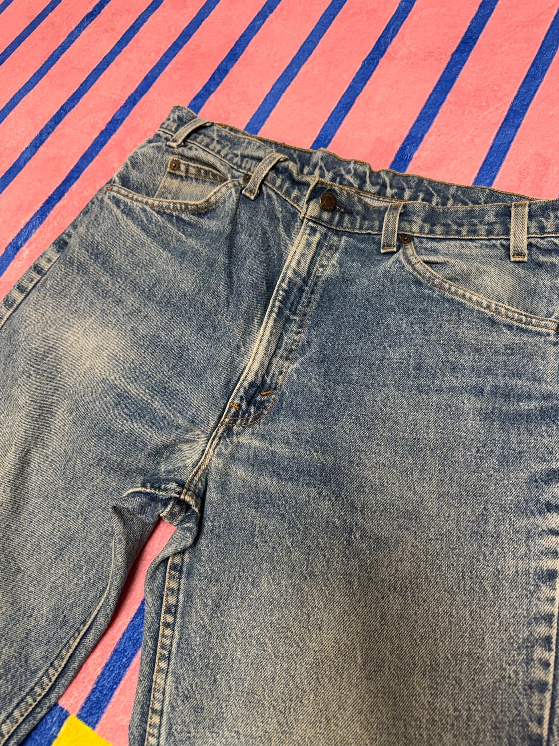 리바이스 오렌지탭 컷팅 데님 33 size 상품이미지4