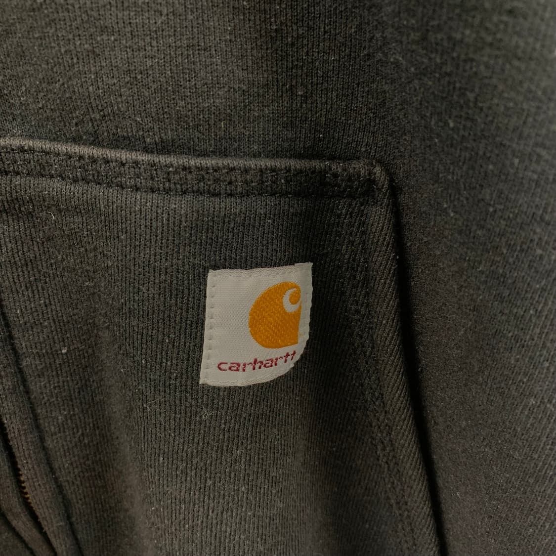칼하트 자수로고 블랙 써멀 후드집업  상품이미지4
