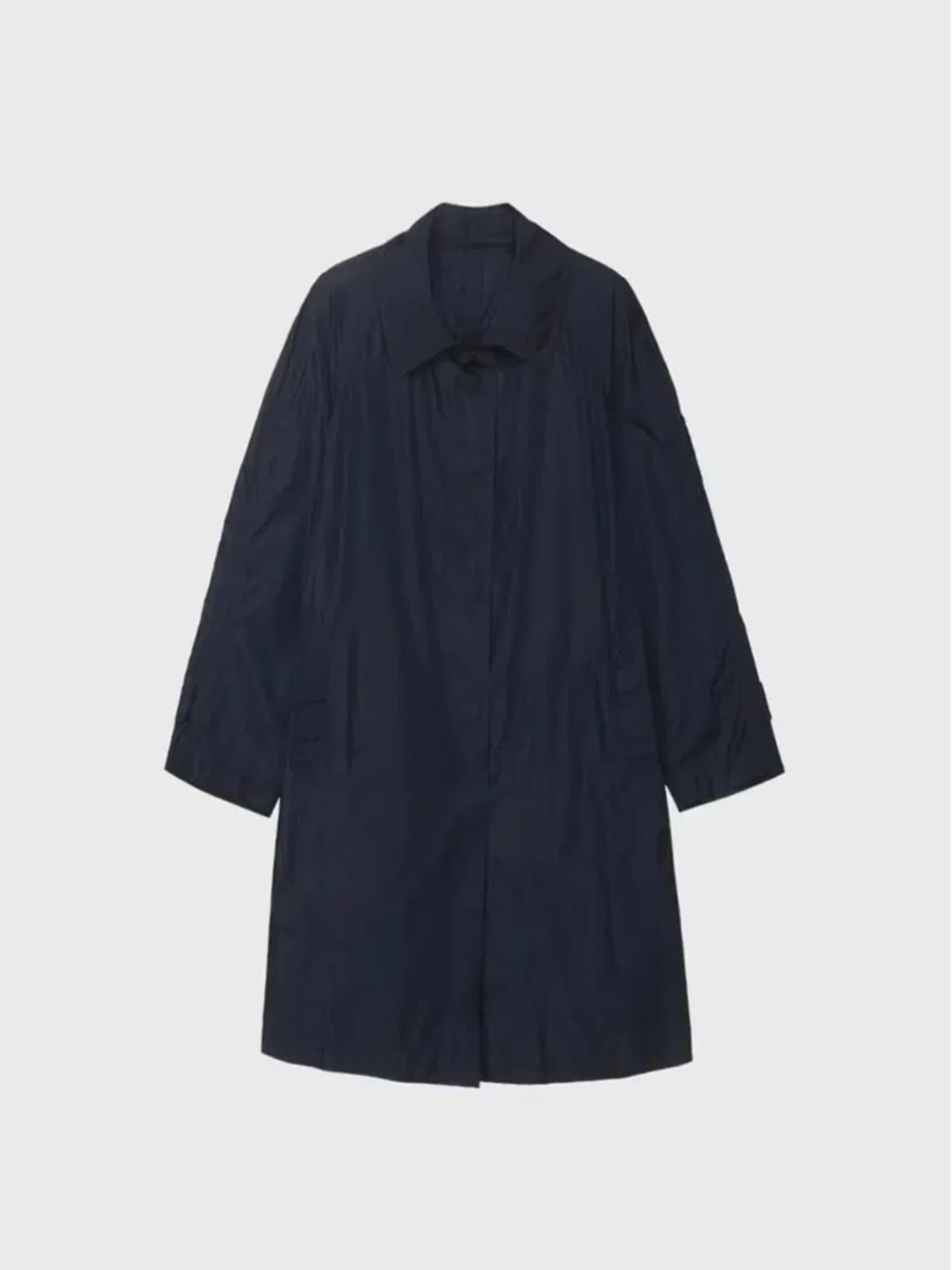 모노하 Light vinyl trench coat(Navy) 상품이미지4