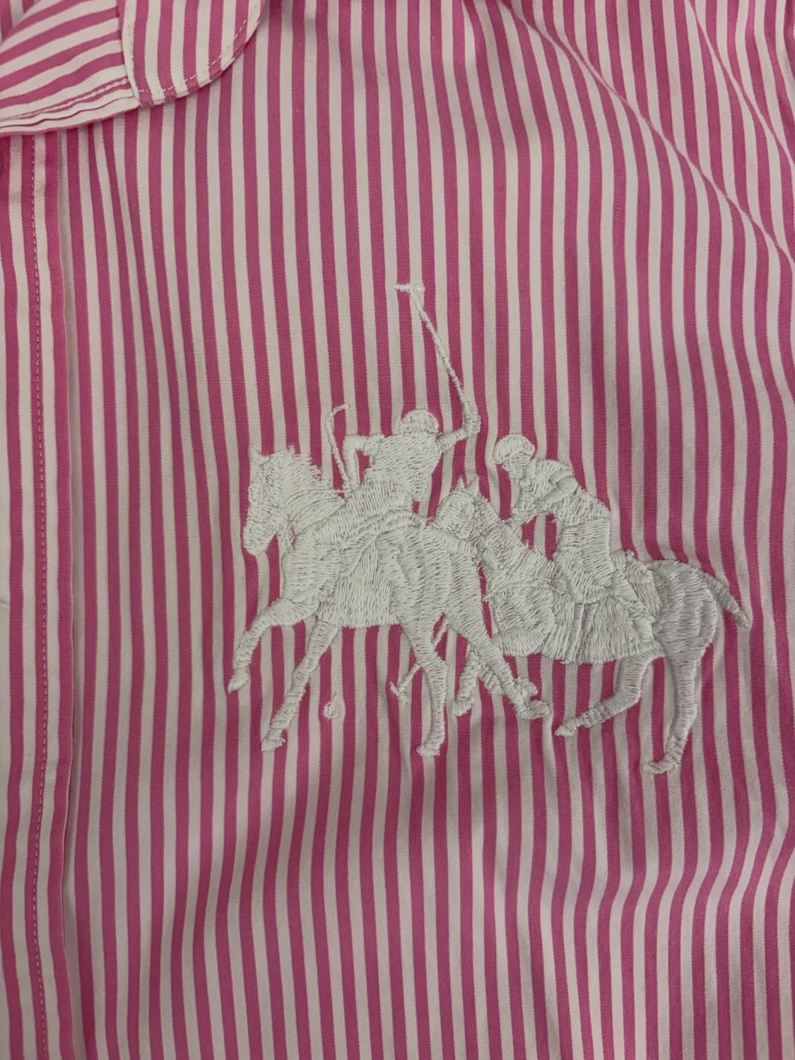 [2] 랄프로렌 스포츠 핑크 스트라이프 셔츠 상품이미지3