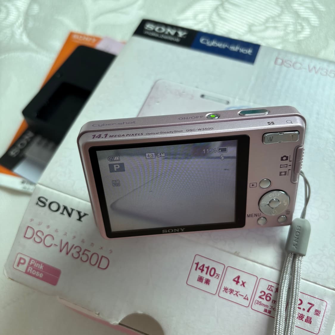 작례O 소니 사이버샷 dsc-w350d 빈티지 디지털 카메라 디카 상품이미지6