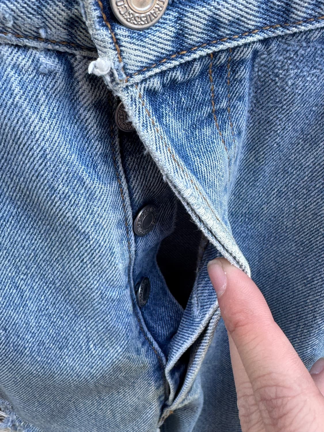90s 리바이스 501 커스텀 데님팬츠 상품이미지6