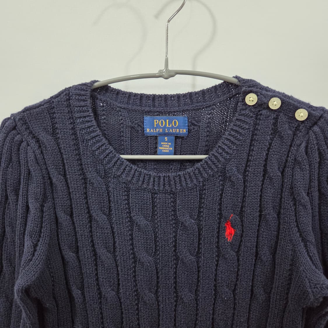 폴로랄프로렌 키즈 케이블 니트 원피스 5 상품이미지2